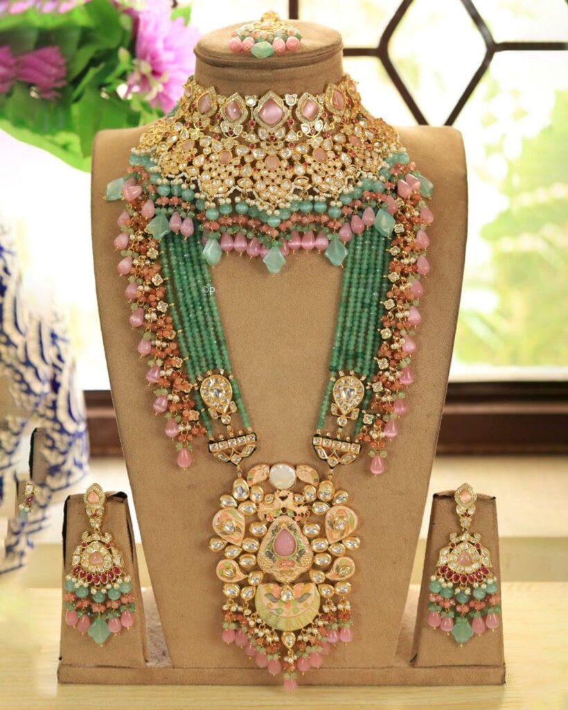 latest artificial jewellery for bridal look with customized and personalized jewellery design