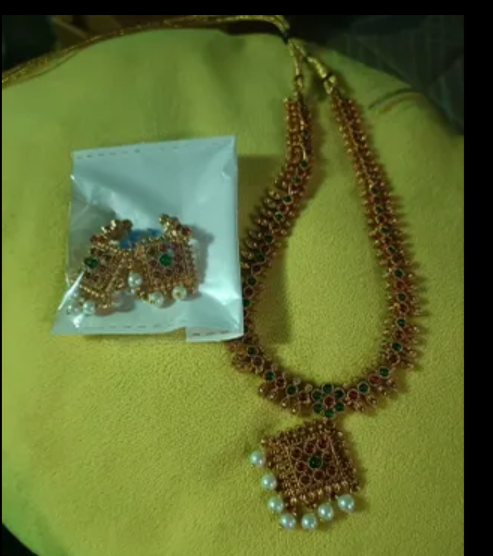 Zinc, Alloy Gold-plated Multicolor, Ruby Red Jewel Set - Image 2